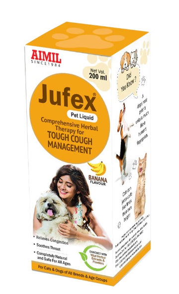 AIMIL Jufex Pet Liquid - Tough Cough Management for Dogs & Cats